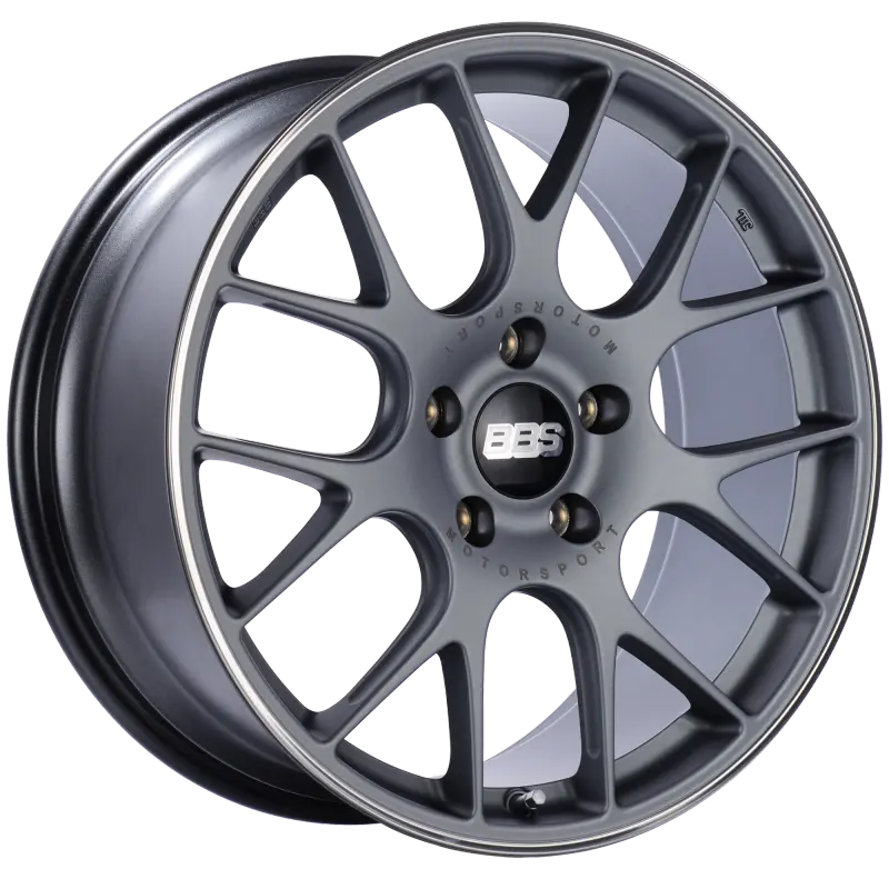 Bbs Ch-R 20X9 5X130 Et49 Cb71.6 Satin Titanium Polished Rim Protector Wheel 1