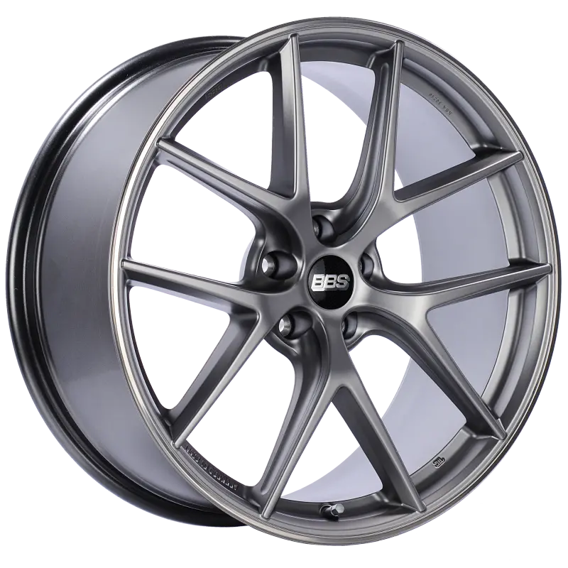Bbs Ci-R 20X10 5X112 Et45 Platinum Silver Polished Rim Protector Wheel -82Mm Pfs/Clip Required 1