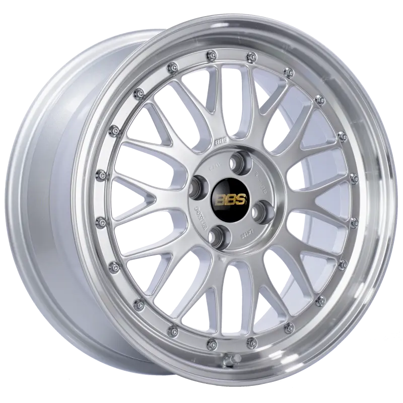 Bbs Lm 17X7.5 4X100 Et40 Diamond Silver Center Diamond Cut Lip Wheel -70Mm Pfs/Clip Required 1
