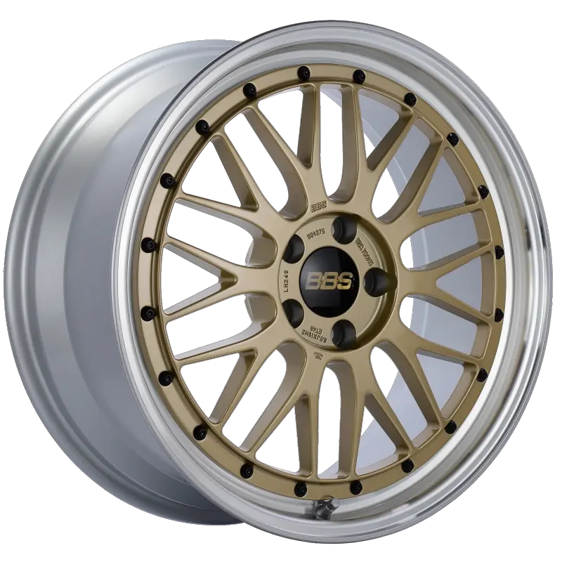 Bbs Lm 19X8.5 5X112 Et48 Gold Center Diamond Cut Lip Wheel -82Mm Pfs/Clip Required 1