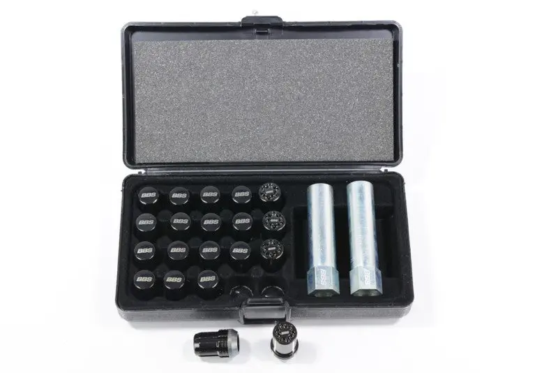 Bbs Mcgard Lug Nut Set 12X1.5 Black - W/Locks 1