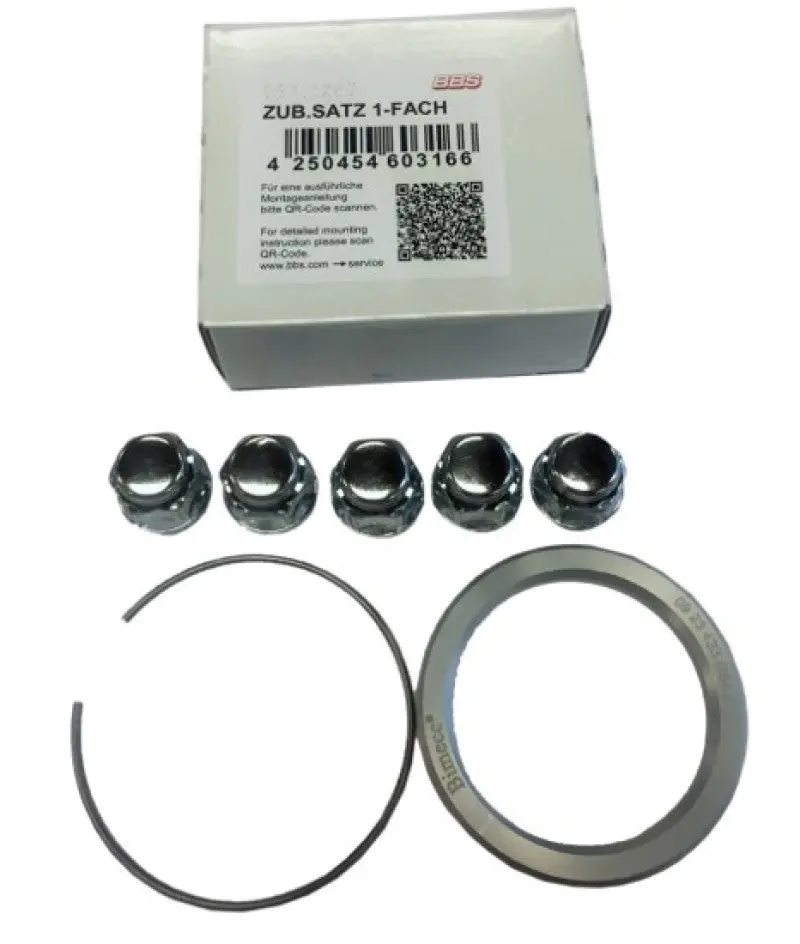 Bbs Pfs Kit - Acura Legend - Includes 82Mm Od - 70Mm Id Ring / 82Mm Clip / Lug Nuts 1