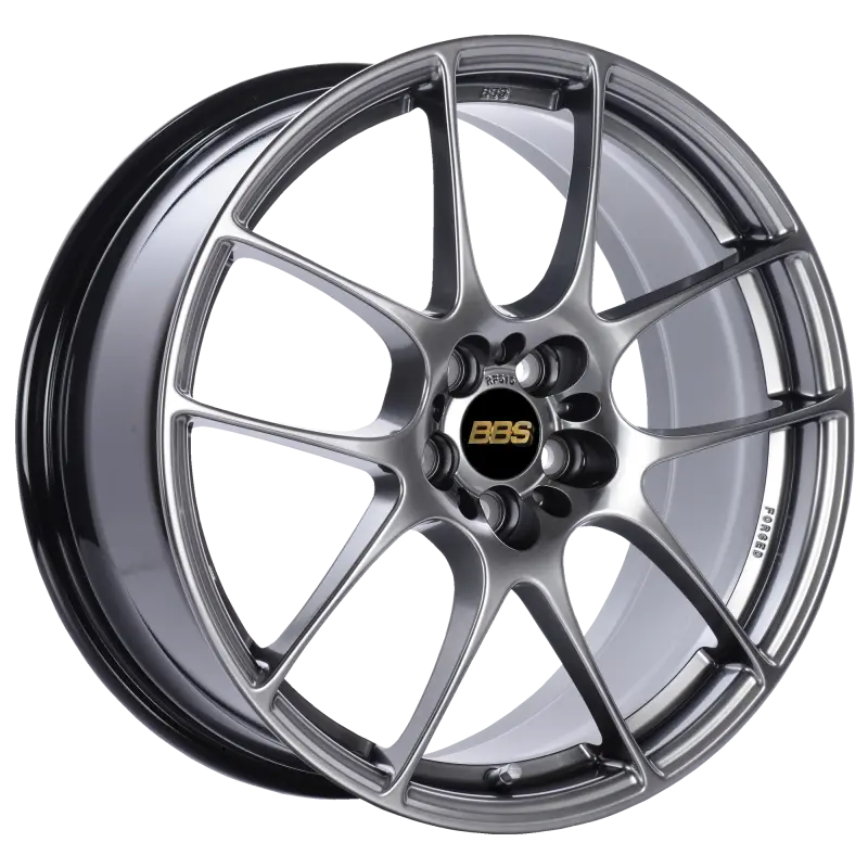 Bbs Rf 18X8 5X100 Et45 Diamond Black Wheel -70Mm Pfs/Clip Required 1