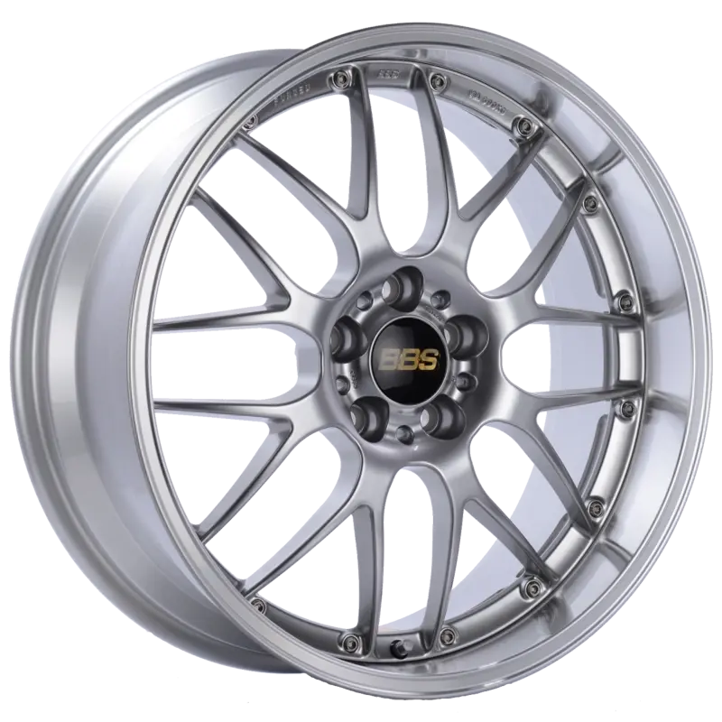 Bbs Rs-Gt 18X8.5 5X120 Et15 Diamond Silver Center Diamond Cut Lip Wheel -82Mm Pfs/Clip Required 1
