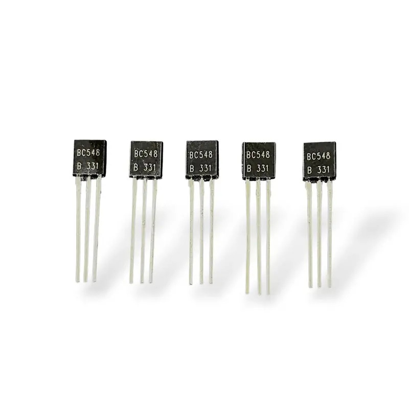 Bc548 Npn Transistor Pack Of 5 | Low Noise General Purpose Amplifier & Switching Transistor For Electronics Projects 1