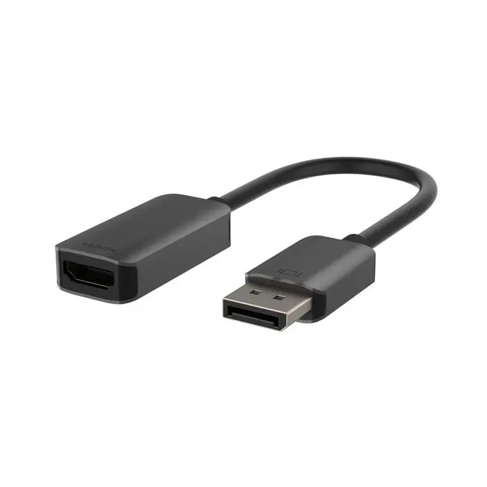 Belkin - Active Display Port Male To Hdmi 4K 60Hz Female Adapter - Black ( 1