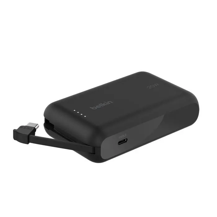 Belkin - Boostcharge 10 000 Mah - Power Bank With Integrated Usb-C Cable 1