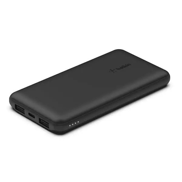Belkin Boostcharge 10 000 Mah Power Bank With Usb-C 15W, Dual Usb-A, 15Cm Usb-A To C Cable - Black 1