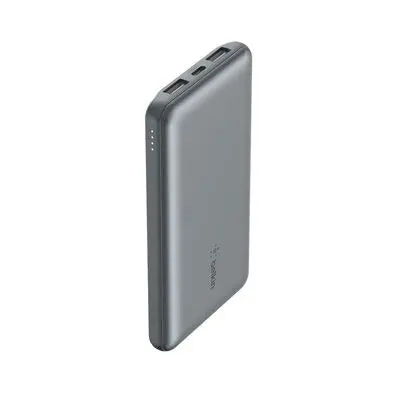 Belkin - Boostcharge 10 000 Mah Power Bank With Usb-C 15Watt - Dual Usb-A - 15Cm Usb-A To C Cable - Space Grey 1