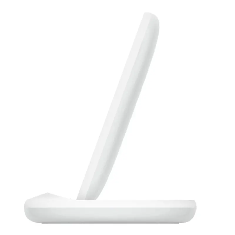 Belkin - Boostcharge 15Watt Wireless Charging Stand With Wall Charger/Ac Adaptor Included And Usb-C Cable - White 2