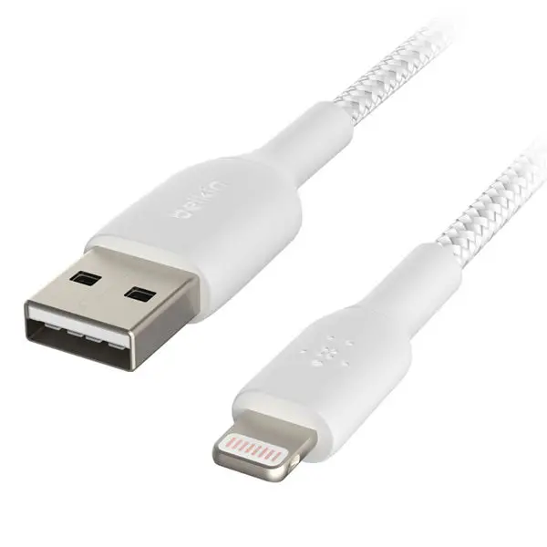Belkin Boostcharge Braided Lightning To Usb-A Cable 2 M - White 2