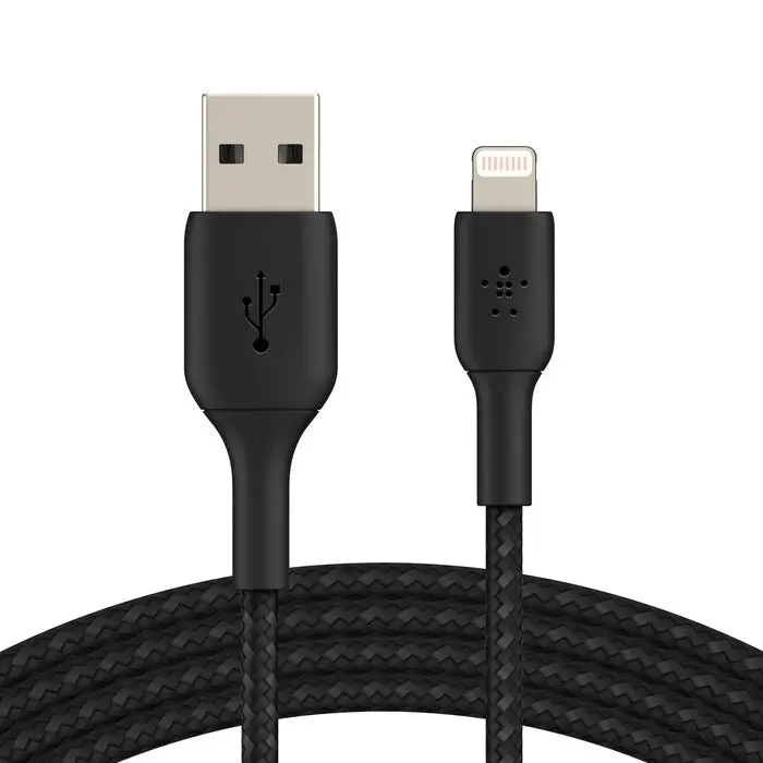 Belkin - Boostcharge Braided Lightning To Usb-A Cable- Black 1