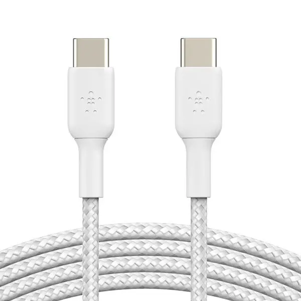 Belkin Boostcharge Braided Usb-C To Usb-C 1M Cable - White 1