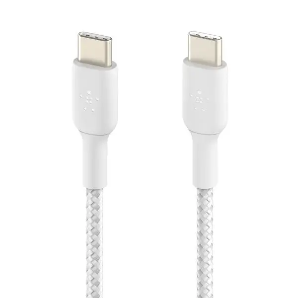 Belkin Boostcharge Braided Usb-C To Usb-C 1M Cable - White 2