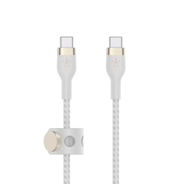 Belkin - Boostcharge Pro Flex Usb-C To Usb-C Cable 60 Watt 1 Meter - White 1