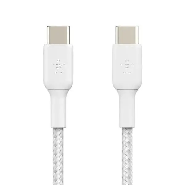 Belkin Boostcharge Usb Type-C To Usb Type-C 1M Braided Cable 2-Pack White 1