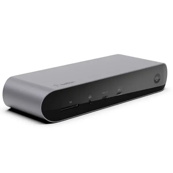 Belkin Pro Thunderbolt 4 Dock  2Xthunderbolt 4, 2Xhdmi2.0, Usb-C, 4Xusb-A, Sd, Audio, Gigabit Ethernet 1
