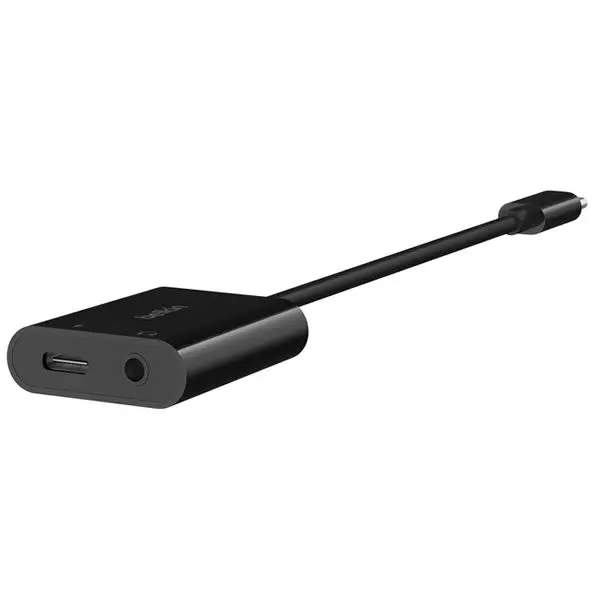 Belkin | Rockstar | 3.5Mm Audio + Usb-C Charge Adapter 1
