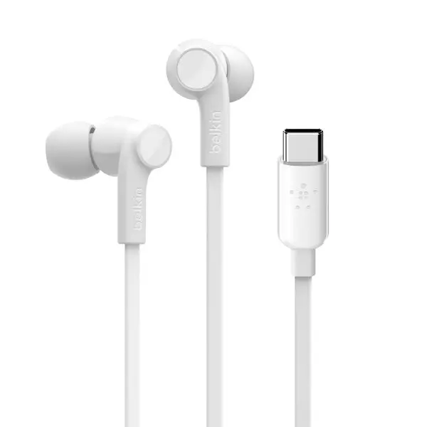 Belkin Soundform Wired Earbuds With Usb-C Connector - White 1