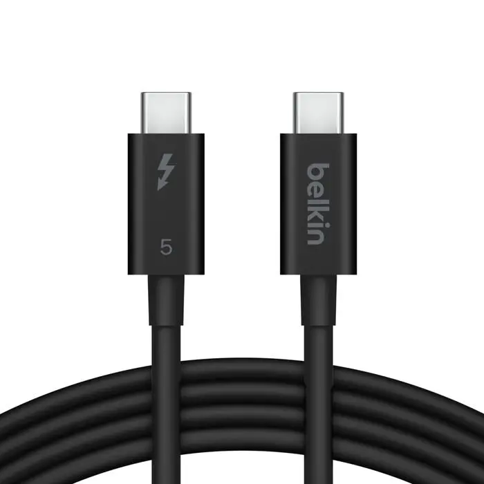 Belkin - Thunderbolt 5 - Passive Usb-C To Usb-C 240 Watt  - 1 Meter Cable - Black 1