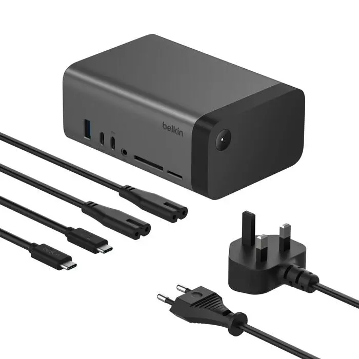 Belkin - Universal Usb-C 11 In 1 Gan Docking Station - Supports Up To 3 External Monitors 1
