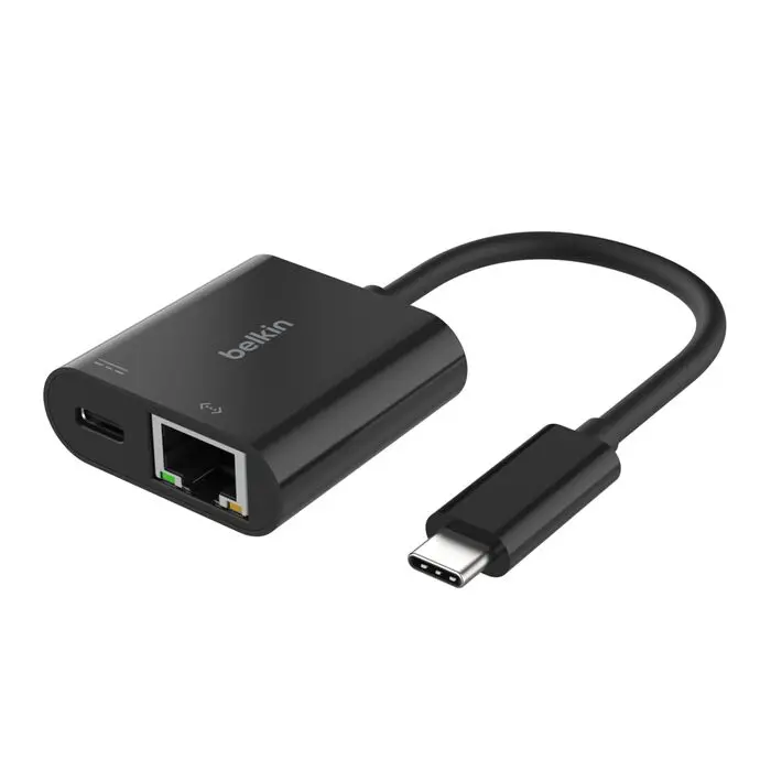 Belkin - Usb-C To Ethernet Adapter With Power Delivery Port Up To 100Watt Power Delivery 1