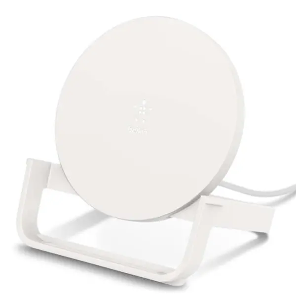 Belkin Wib001btwh Wireless Charging Stand 10W (Wireless Charger For Iphone 11, 11 Pro, 11 Pro Max, Galaxy S20, S20+, S20 Ultra, Note10, Note10+, Pixel 4, 4Xl More), White 1