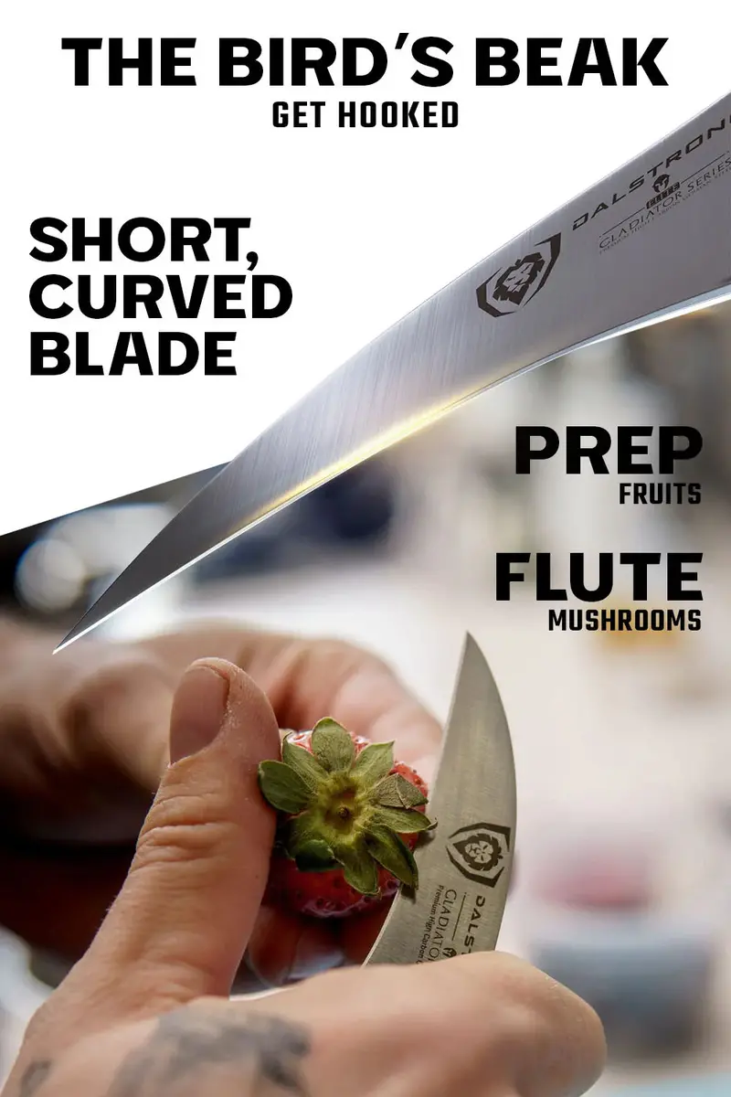 Bird's Beak Tourne Paring Knife 2.75" | Gladiator Series | Nsf Certified | Dalstrong © 2