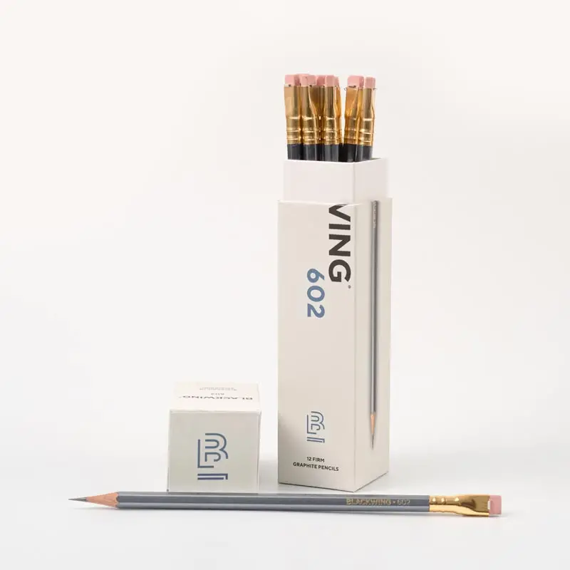 Blackwing 602 Firm Pencils With Pink Eraser (Set Of 12) 1
