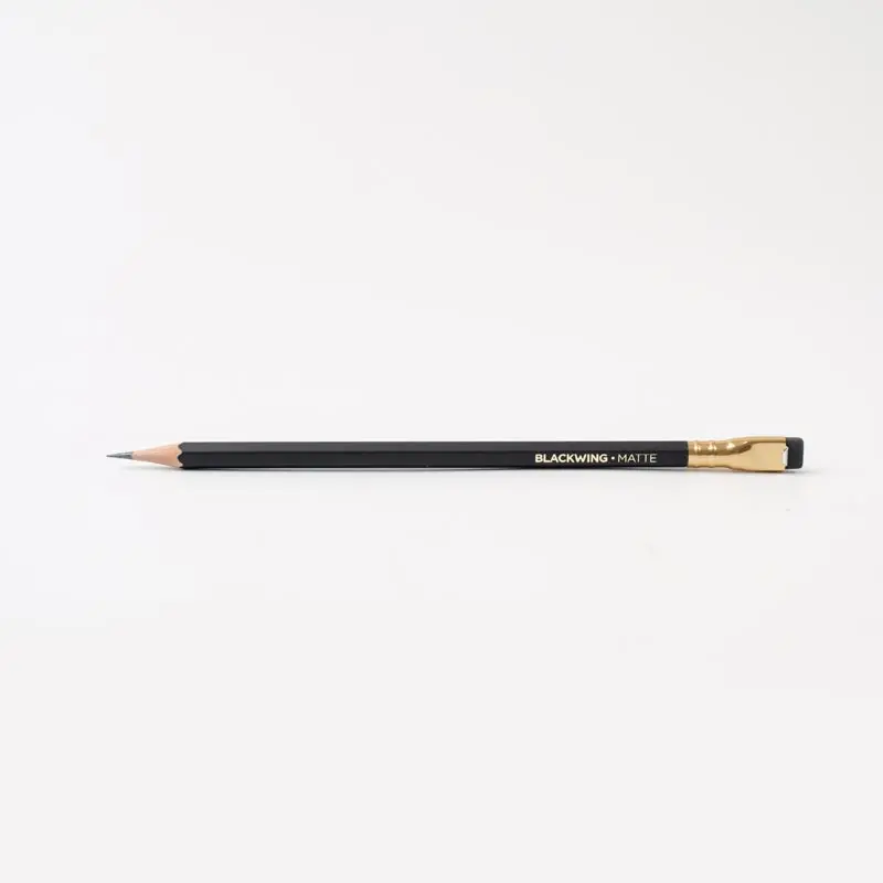 Blackwing Black Soft Pencils With Black Eraser (Set Of 12) 2