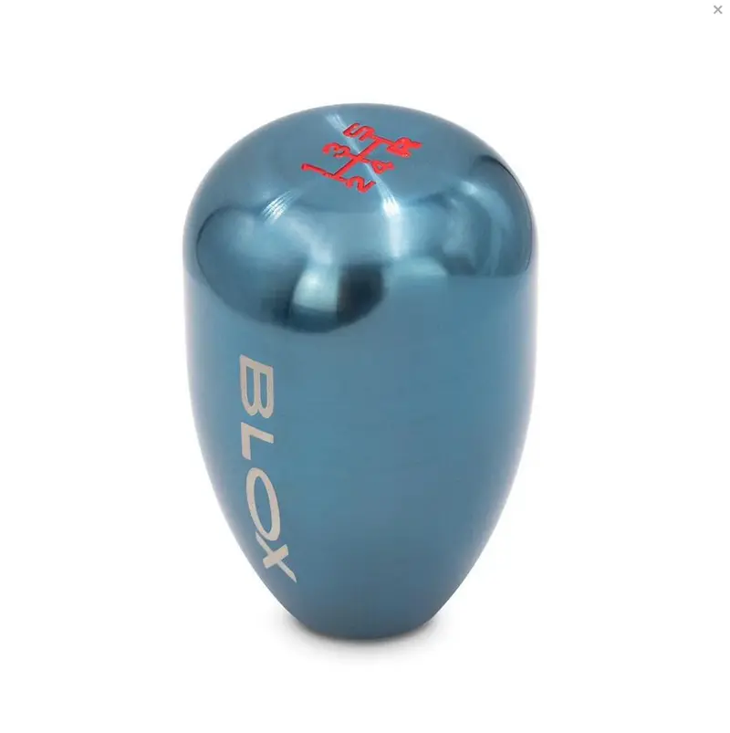 Blox Racing 5-Speed Billet Shift Knob - Torch Blue 12X1.25Mm 1