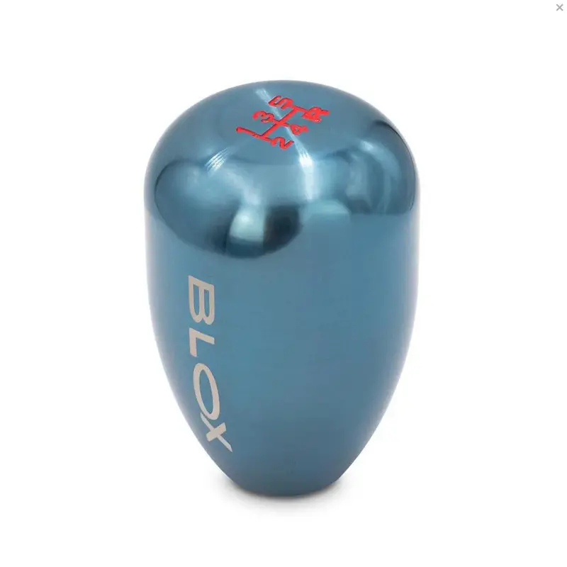 Blox Racing 6-Speed Billet Shift Knob - Torch Blue 10X1.25Mm 1
