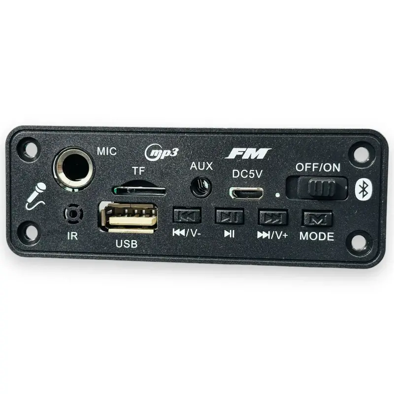 Bluetooth Kit Fm Usb Aux Card Mp3 Stereo Audio Player Module With Mic Support 1
