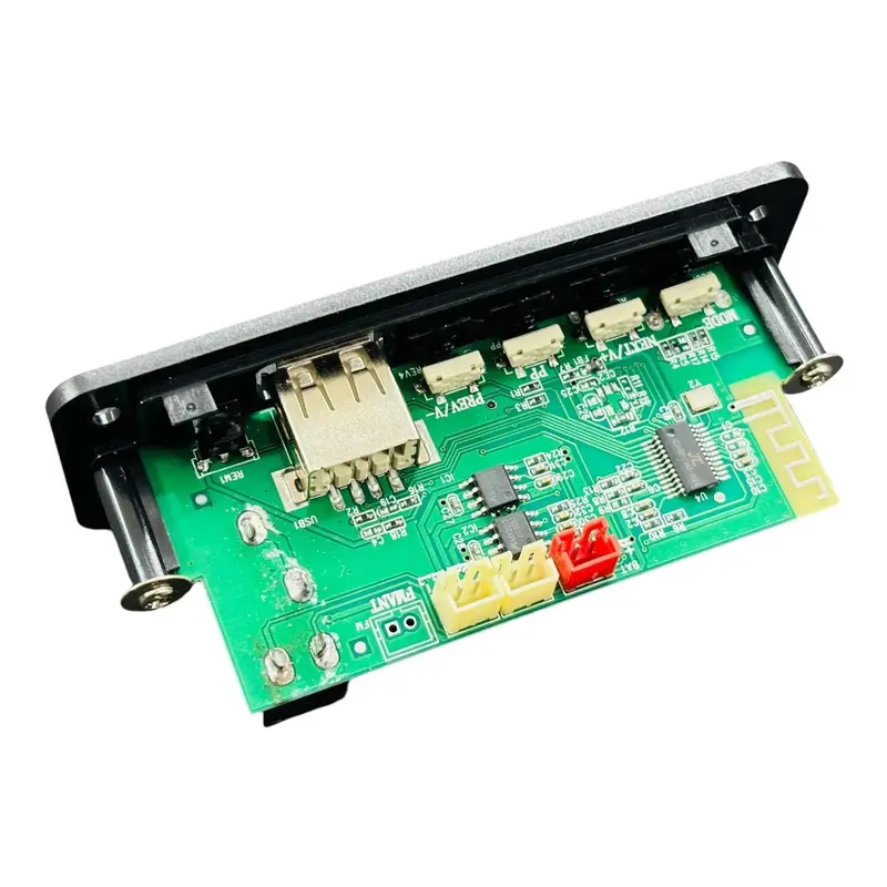 Bluetooth Kit Fm Usb Aux Card Mp3 Stereo Audio Player Module With Mic Support 2