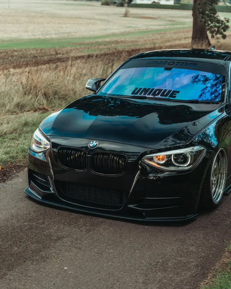 Bmw 1 Series F20 Pre-Lci Evo-1 Gloss Black Front Splitter By Zaero (2011-2015) 2