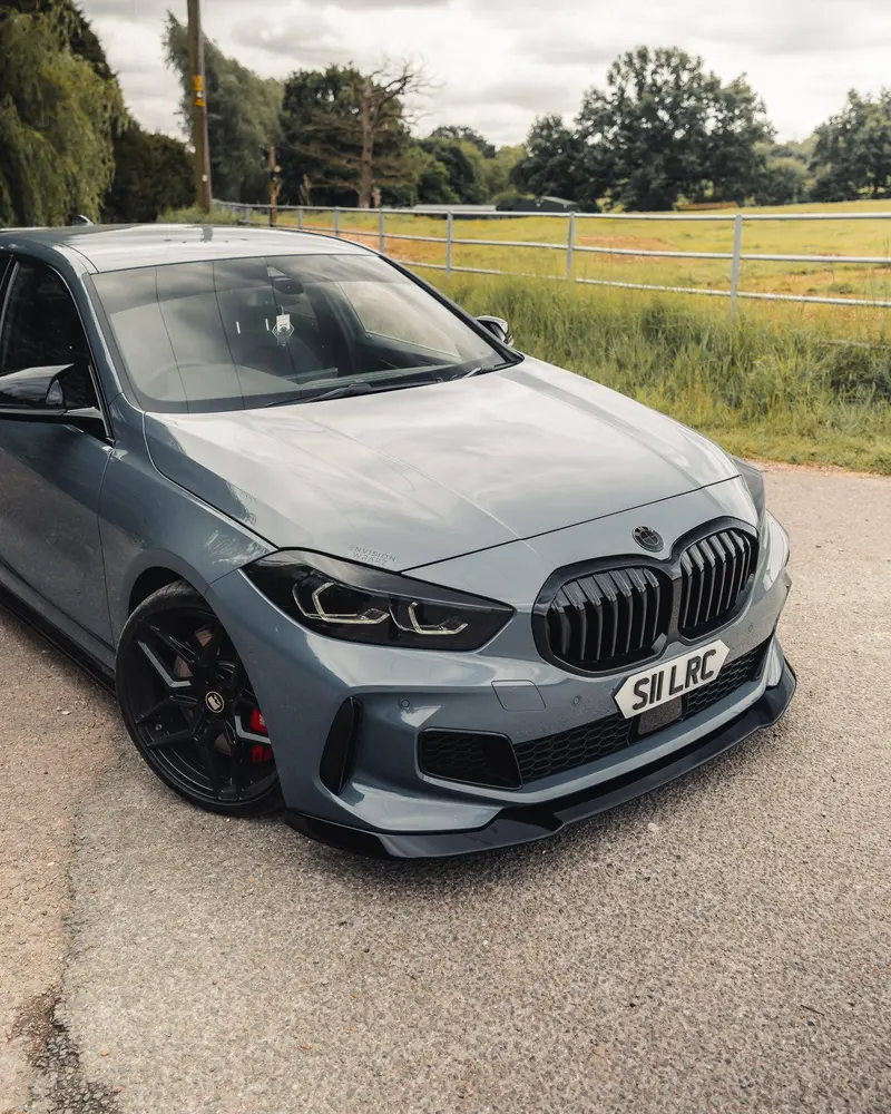 Bmw 1 Series M Sport & M135i F40 Evo-1 Gloss Black Front Splitter By Zaero (2019-2024) 2