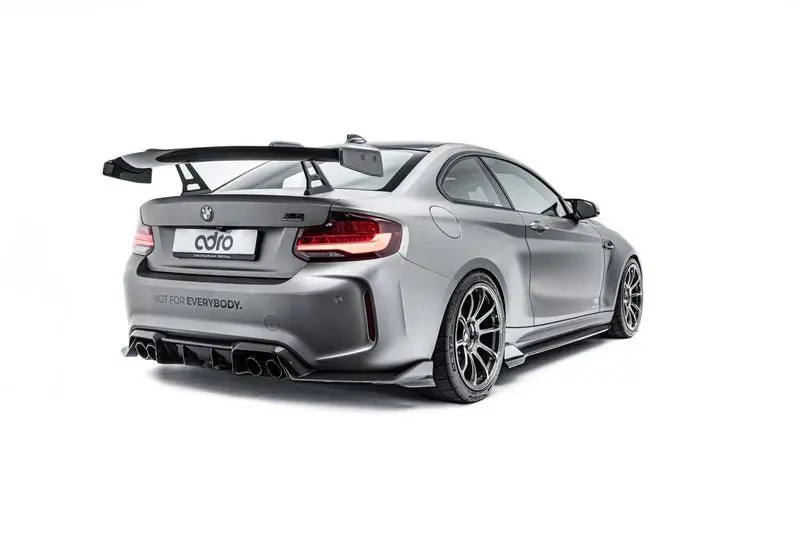 Bmw 2 Series F22 & M2 F87 Pre-Preg Carbon Fibre Swan Neck At-R1 Rear Wing By Adro (2014-2021) 1