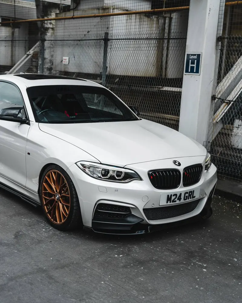 Bmw 2 Series, M235i & M240i F22 F23 Evo-1 Gloss Black Front Splitter By Zaero (2014-2019) 2