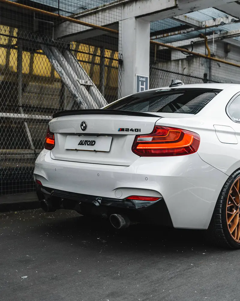 Bmw 2 Series M235i & M240i F22 F23 Evo-1 Gloss Black Rear Diffuser By Zaero (2014-2019) 2