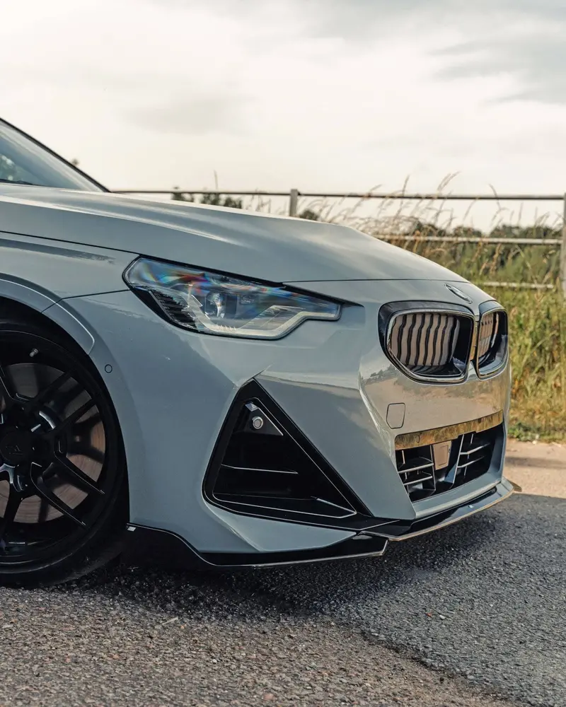 Bmw 2 Series & M240i G42 Gloss Black Front Splitter By Form (2021+) 2