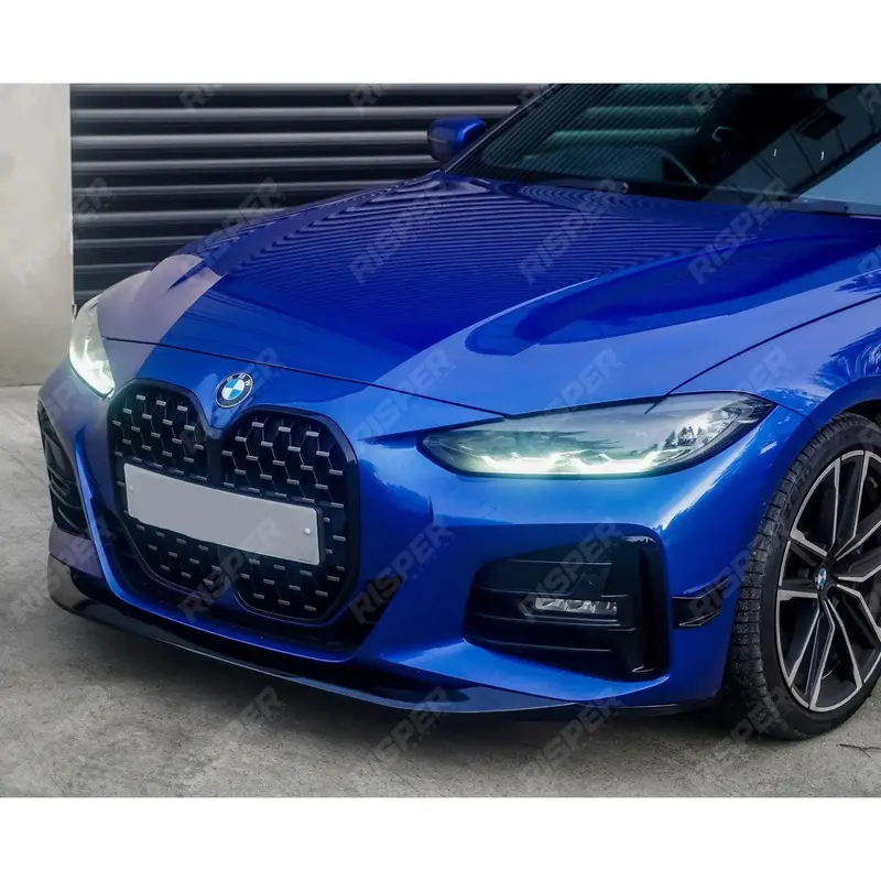 Bmw 4 Series G22 2020+ M Sport - Gloss Black Full Aero Kit With Exhaust Tips 2
