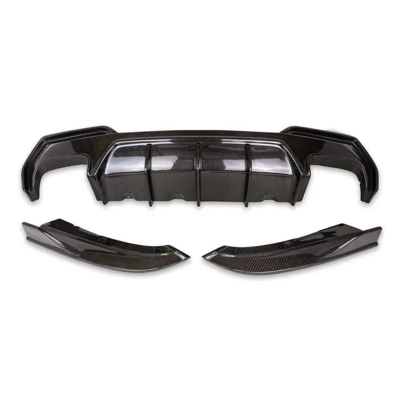Bmw 4 Series G22 G23 Carbon Fibre Competition Rear Diffuser Set By Form (2020+) 1