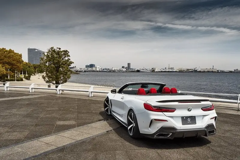 Bmw 8 Series G14 & M8 F91 Convertible Carbon Fibre Rear Spoiler By 3Ddesign (2019+) 2