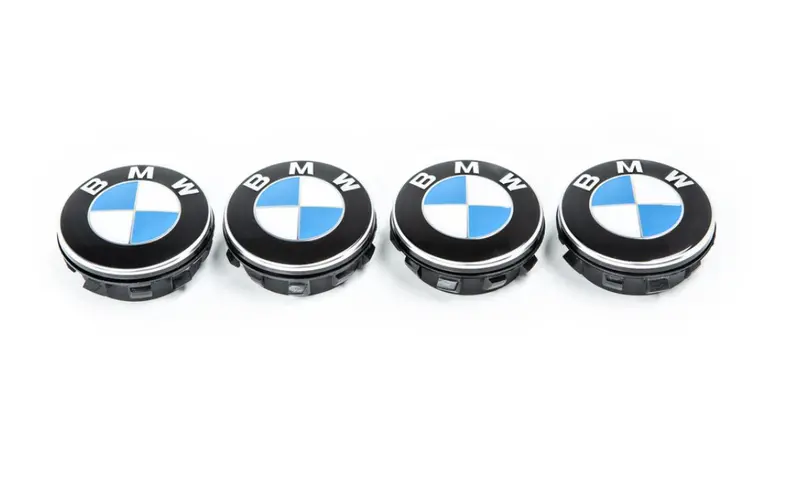 Bmw Floating Wheel Center Cap Set - 56Mm (Gloss Black) 1