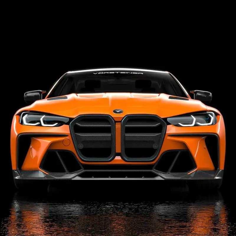 Bmw G80 G81 M3 & G82 G83 M4 Carbon Fibre Gts-V Aero Front Bumper By Vorsteiner (2020+) 2