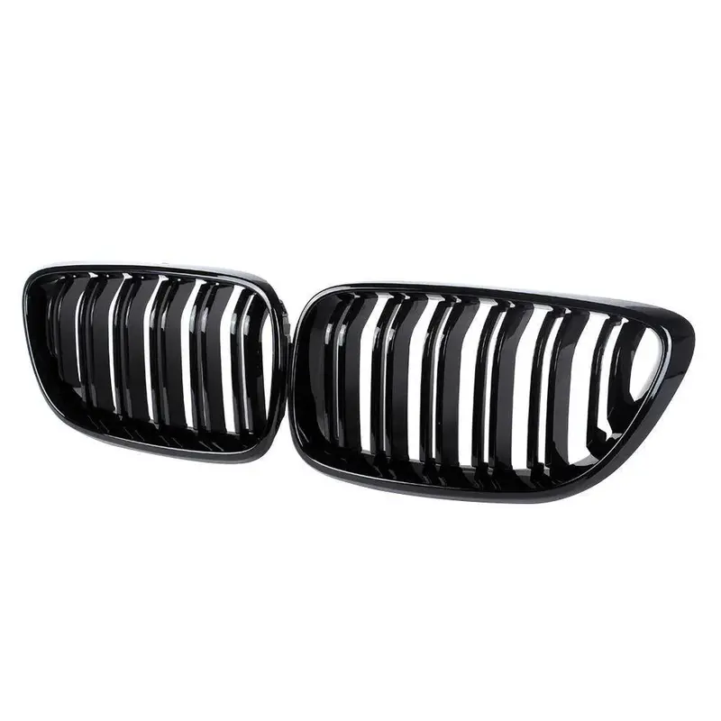 Bmw M2 F87, 2 Series, M235i & M240i F22 F23 Gloss Black Kidney Grilles By Form (2014-2020) 1
