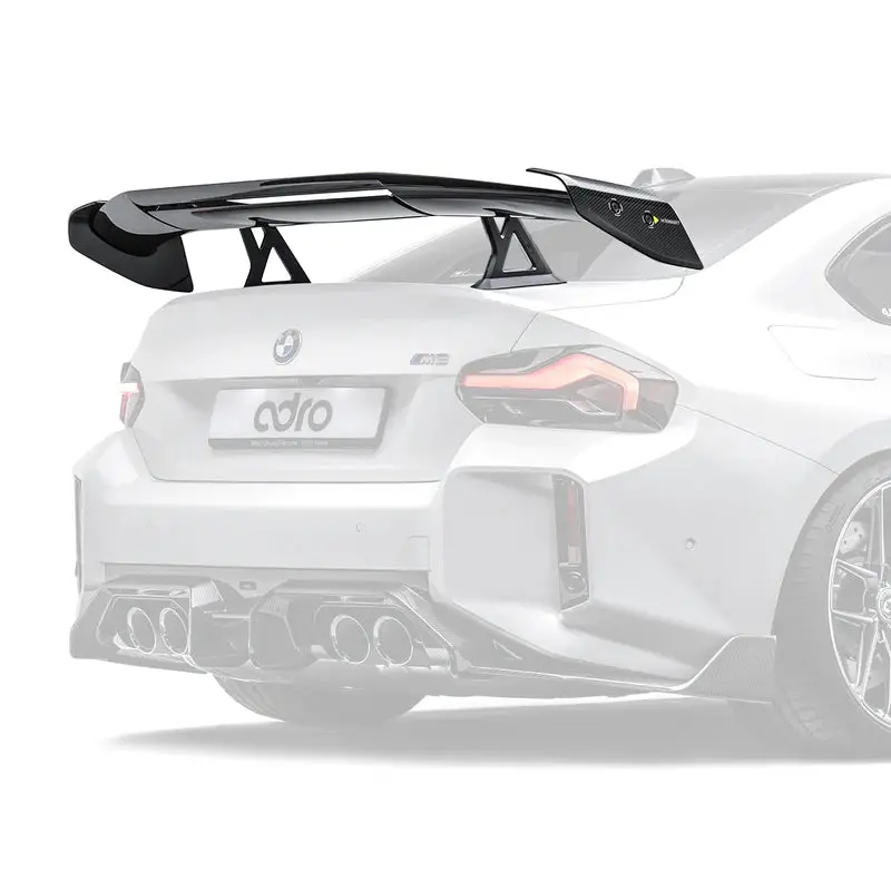 Bmw M2 G87 Pre-Preg Carbon Fibre At-R3 Swan Neck Rear Wing By Adro (2023+) 1
