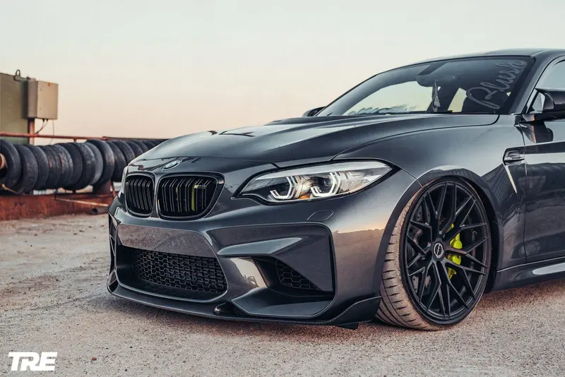 Bmw M2 Og F87 Pre-Preg Carbon Fibre Front Splitter By Trevora (2015-2018) 2