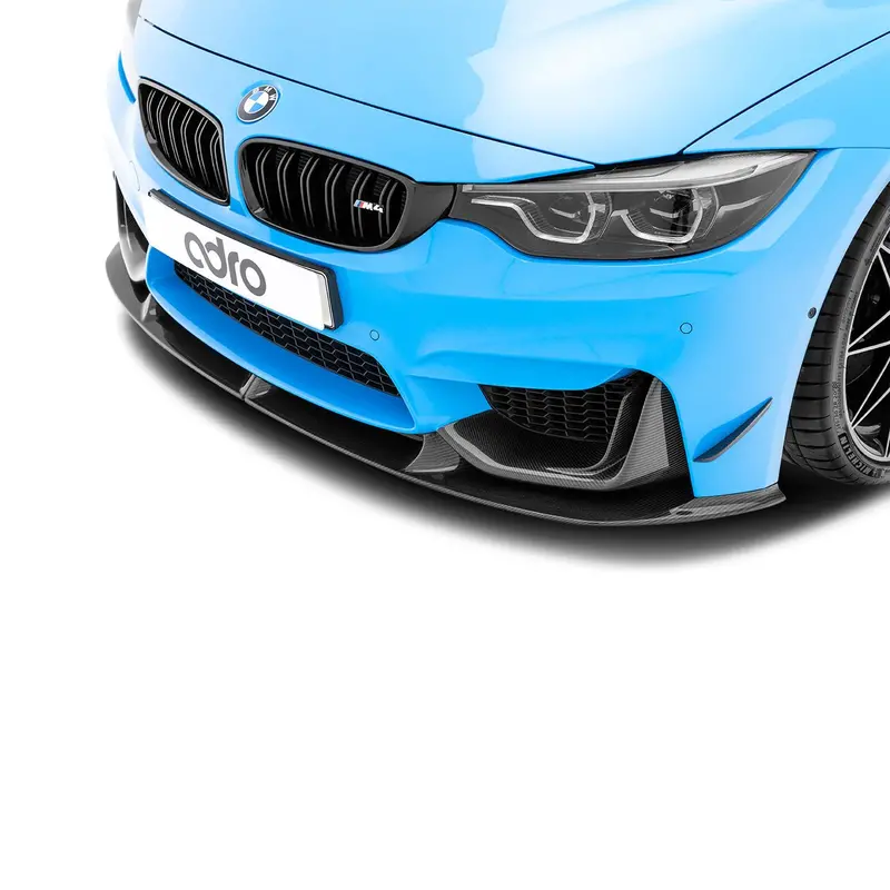 Bmw M3 F80 & M4 F82 Pre-Preg Carbon Fibre Front Bumper Canards By Adro (2014-2020) 2