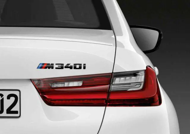 Bmw M340i Genuine M Performance Black High Gloss Model Badge 1